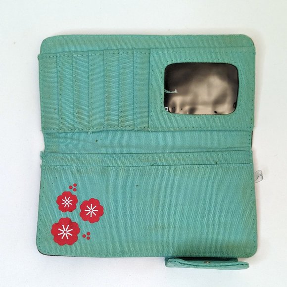 Hello Kitty Sanrio Maneki-Neko Lucky Cat Cute Large Canvas Tote w/ Clutch Wallet - Picture 3 of 7